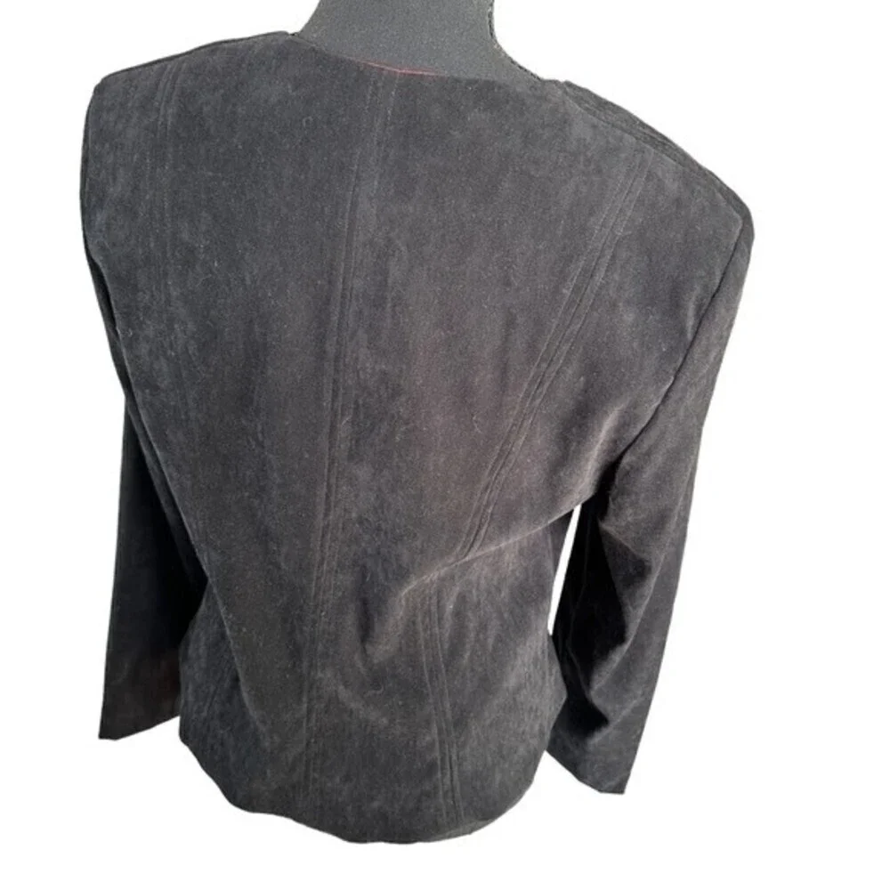 Jessica Howard Black Suede Jacket. Size 12. Beautiful Jacket